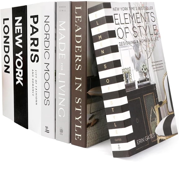 7 Pcs Decorative Books Foldable Fake Books Ornaments for Shelves,Decorative Books for Home Decor Coffee Table Decor Bookshelf Decor