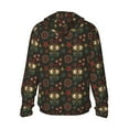 thumbnail image 3 of Uemuo Boho Owl Pattern Women's Full Zip UPF 50+ Sun Protection Hoodie Jacket Long Sleeve Sun Shirt Hiking Outdoor Performance with Pockets-Medium, 3 of 9