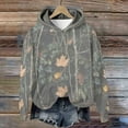 thumbnail image 5 of Camo Hoodies for Women Maple Leaf Hoodie Coats with Pockets Long Sleeve Hooded Sweatshirts Coat Oversized Jakcets Fashion Pullover Trendy Tops Camouflage Shirts, 5 of 7