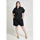 thumbnail image 1 of Conjunto camisero tipo lino Roman Fashion /Tallas Extras, 4388 (Negro) negro 42, 1 of 5