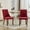 Red, variant on Dining Chairs Set of 2, Upholstered Chenille Accent Chairs with 4 Gold Legs and High Back, Mid Century Modern Chairs for Kitchen, Living Room, Beige