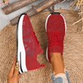 thumbnail image 4 of Women's Walking Running Shoes Vintage Crochet Knit Lace up Casual Fashion Sneakers Comfortable Work Shoes for Women, 4 of 6