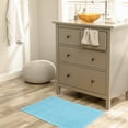 thumbnail image 5 of Unique Bargains Fade Resistant Cotton Bath Rugs Shower Mat Bathroom Non Slip Blue, 5 of 7