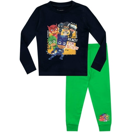 

PJ Masks Boys Catboy Owlette Gecko Pajamas Multicolored Size 4