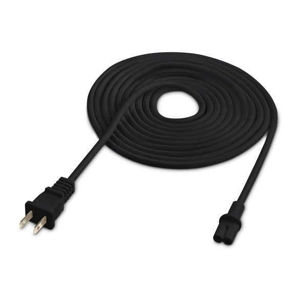 Cable de alimentación Vebner de 3,7 m compatible con altavoces Sonos, color negro