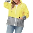 thumbnail image 5 of Avoogue Women Plus Size Waterproof Rain Jacket Raincoat Packable Outdoor Hooded Windbreaker, 5 of 8