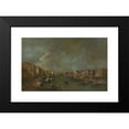 thumbnail image 2 of Francesco Guardi 14x11 Black Modern Framed Museum Art Print Titled - View of the Grand Canal from the Ponte Di&nbsp;Rialto (After&nbsp;1775), 2 of 5