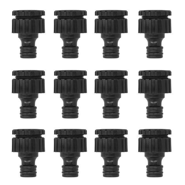 Adaptador De Manguera, Conector De Grifo De Plástico, 12 Piezas Negras Para Lavadora De Manguera De Jardín ANGGREK Otros
