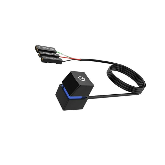 Interrupteurs à Distance avec Câbles Carte Mère PC avec Câble d'Extension Bouton d'Alimentation pour Ordinateur de Bureau