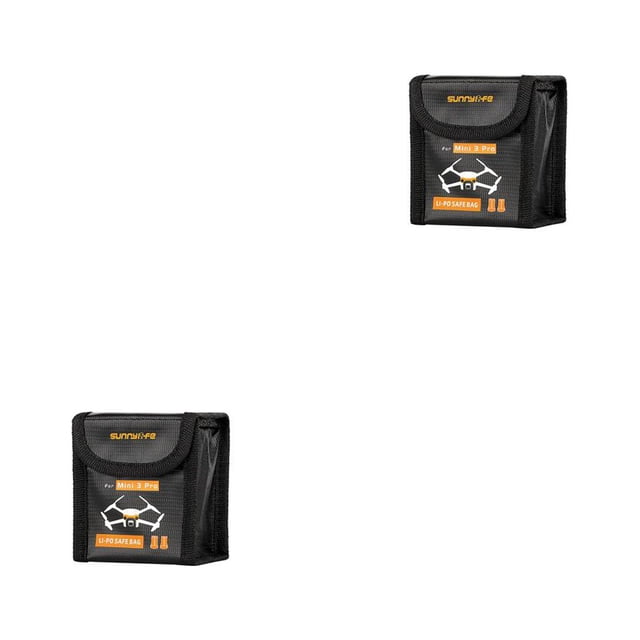 Bolsa de almacenamiento de batería Inteprter para Dron Mini 3 Pro 2 ranuras 2Conjunto