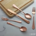 thumbnail image 2 of Elyon Tableware® 20-Piece Reflective Rose Gold Copper Flatware Set, Stainless Steel, Service For 4, 2 of 7