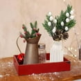 thumbnail image 5 of HAOAN 20 Pcs Pics Floraux de Noël 7.8 Pouces Houx Enneigé de Noël Pics de Baies Rouges Tiges Pics de Noël et Pulvérisations Pics de Pin Artificiels avec Pommes de Pin pour Artisanat Couronne Guirlande Xm, 5 of 5