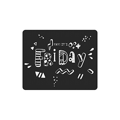 POPCreation Yay, Its Friday! Mouse Pad Gaming Mousepad 9.84"(L) x 7.87