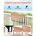 thumbnail image 2 of VEVOR Table Suspendue pour Balcon 15 x 39 Po Table de Bar pour Rambarde de Patio Extérieur Ajustable, 2 of 9
