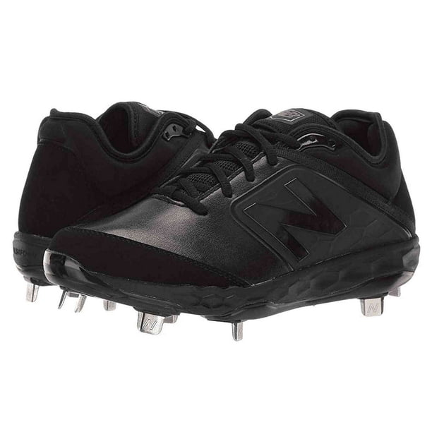 New Balance Men's Baseball Resin Bottom Spikes Metal Cleats Black