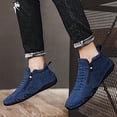 thumbnail image 3 of NOKIO Casual Ankle B𝗈𝗈𝑡𝑠 for Men Side Zipper High Top L𝗈afers Lightweight Non-S𝗅ip Che𝗅sea Shoes Breathable Wide Width Sneakers Comfortable Fashion Outdoor Footwear, 3 of 7