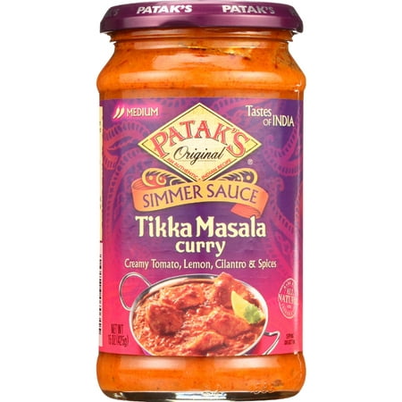 (2 Pack) Patak's Tastes Of India Simmer Sauce, Tikka Masala Curry, (Best Chana Masala Recipe Indian)