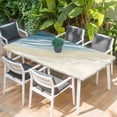 thumbnail image 2 of Haze Blue Beach Coastal Table Cloths for 6 Foot Rectangle Tables, Summer Ocean Nautical Seaside Patio Waterproof Elastic Fitted Tablecloths, Washable Rectangular Table Cover for Camping, 2 of 8