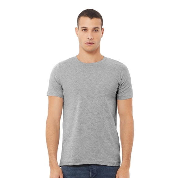 BELLA CANVAS Adult Unisex Short Sleeve Crew Neck T-Shirt for Crafting, Athletic Heather, Small