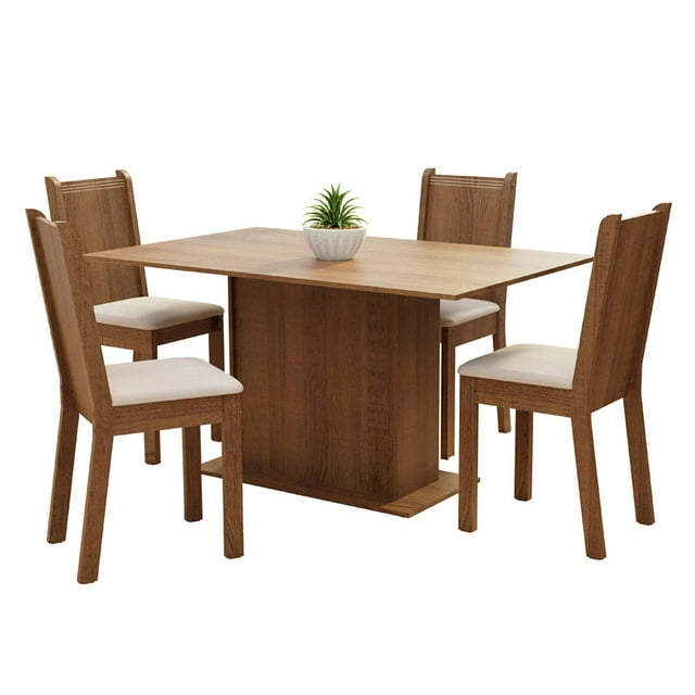 Juego de Comedor Madesa 5329 MC con Mesa y 4 Sillas