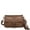 Shiitake Brown, variant on Whitney Womens Vegan Leather Laced Flap Messenger Crossbody Bag by Ampere Creations - Burgundy