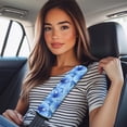 thumbnail image 4 of Yuyamidu Blue Hibiscus Car Seat Belt Pads for SUV Sedan Truck 2 Pack Flannel Shoulder Strap Pad for Car Seat Belt Soft Car Seat Belt Pad Accessories Universal Seatbelt Covers, 4 of 7
