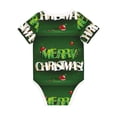 thumbnail image 2 of Daiia Merry Christmas Printed Unisex-Baby Short Sleeve Onesies Bodysuits Baby Climbing Clothes Soft and Comfortable Romper with Expandable Shoulder Design-9M, 2 of 8