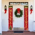thumbnail image 6 of Hometravel Christmas Welcome Banner, Porch and Door Sign for Holiday Decor, Vintage Style Wall Hanging for Indoor and Outdoor Display, 6 of 6