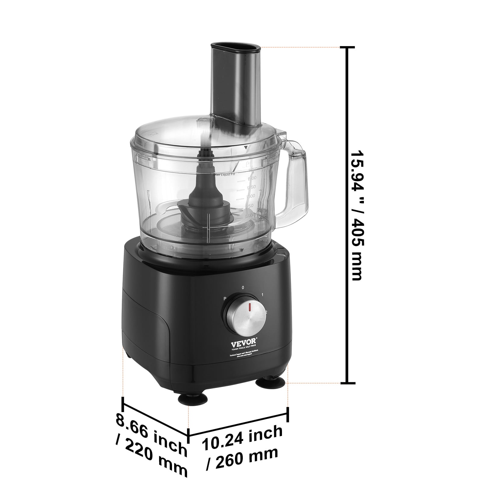  Davivy 12 Cup Food Processors, Professional Food Processor,6  Blades 9 Functions Vegetable Chopper for Home Use,Stepless Variable  Control,Black,600W (12-Cup Stainless Steel Bowl): Home & Kitchen