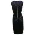 thumbnail image 2 of Calvin Klein Women's Burnout Velvet Sheath Dress (10, Black), 2 of 3