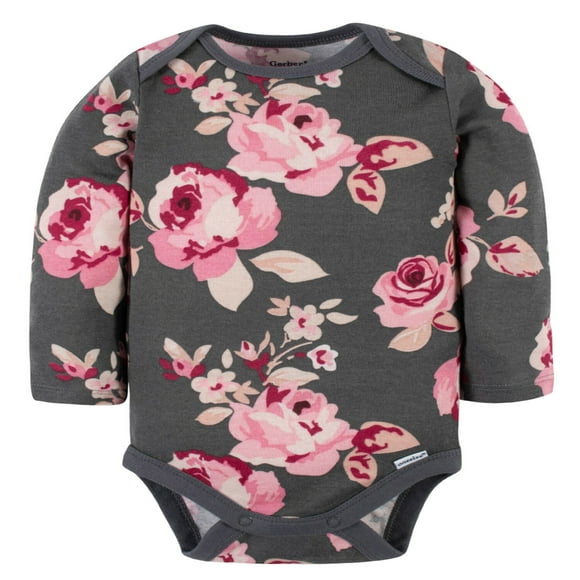Modern Moments Pañalero rosa gris body bebé algodón cómodo mameluco