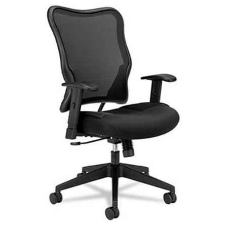VL702 High-Back Swivel-Tilt Work Chair, Black Mesh