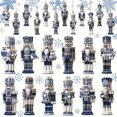 thumbnail image 4 of 12 piezas de cascanueces de madera con forma de soldado para colgar en el árbol de Navidad, decoración navideña 2024 para el hogar, regalo de Año Nuevo 2025, 4 of 5