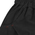 thumbnail image 6 of BLVB Women Capri Pants Casual Elastic High Waist Baggy Wide Leg Cotton Linen Cropped Pants Trousers for Ladies Summer, 6 of 6