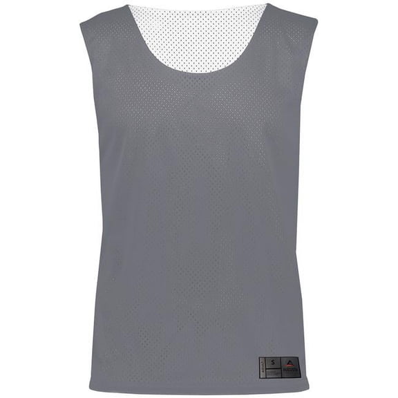 Augusta Sportswear M Boys Mesh Reversible Pinnie Graphite/White 9718