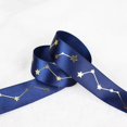 thumbnail image 1 of Cinta de satén de poliéster para envolver regalos, azul marino, negro, bronceado, lazos para el cabello DIY, decoración de boda y Navidad, 5 yardas, 1 of 4