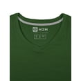 thumbnail image 5 of H2H Mens Basic Fashion V-neck T-shirst KALE US XS/ASIA S (CMTTS0197), 5 of 6