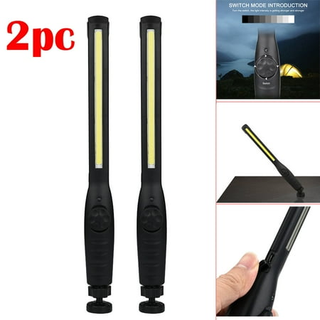 

Umitay 2pc Multifunction Rechargeable COB LED Slim Work Light Lamp Flashlight