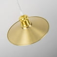 thumbnail image 6 of FSLiving Gold Lamp Socket Handle Pendant Lighting Swag with 15ft Plug-in Dimmer Cord with Smart Plug Timer Modern Industrial Gold Cone Shape for Living Lost Dining Vaulted Ceiling, 6 of 9