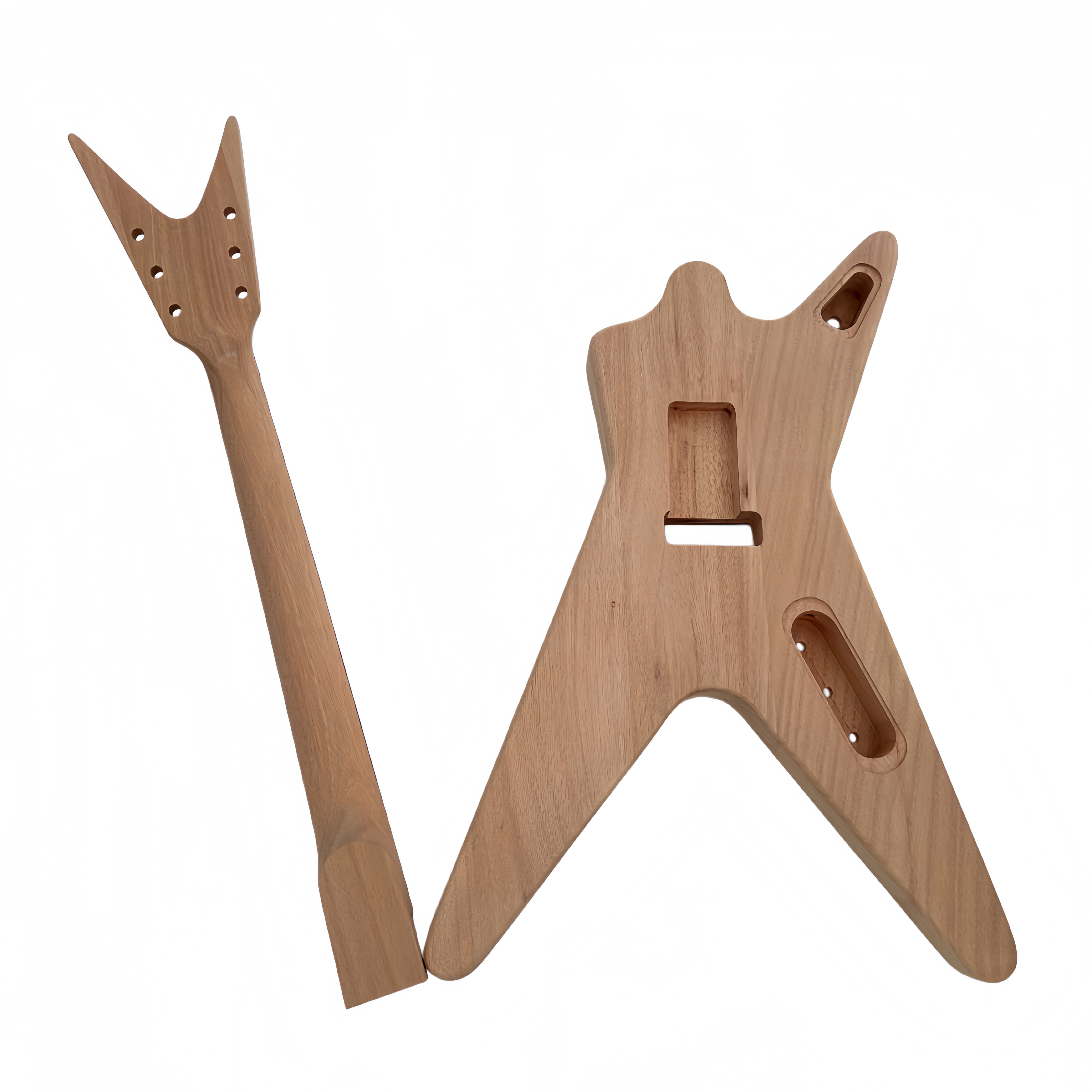 DIY Electric Guitar Kit Dime bag ML Style Mahogany Body Rosewood Fretboard Left Hand Maple Veneer