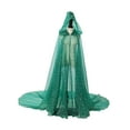thumbnail image 3 of Capa con Capucha Sunnimix de Tul Verde para Mujer, 3 of 8