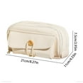 thumbnail image 2 of Style Rope Pencil Holder Large Capacity Layered Pencil Organizer Minimalist Pen Pouch With Zipper Pen Pouch Bag Craft Table Craft Organizers And Storage Drawers Stationery Pens Organizer Crafts for, 2 of 3