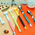thumbnail image 4 of Cepillo de dientes para perros de 3 lados de 4 piezas, cepillo para mascotas con mango largo, Kit de cepillo de dientes canino para el cuidado Dental para limpieza de dientes de perros y gatos, 4 of 4