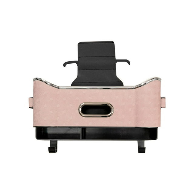 Pattern Diamond Multifunctional Car Seat Back Storage Box Car Back Seat Organizer with 2 Drink Cup Holder Car Seat Tissue Box and Storage Box with Hooks for Home and Travel