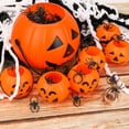 thumbnail image 2 of 7 Pack Halloween Pumpkin Buckets, 1 Large and 6 Small Trick or Treat Plastic Pumpkin Candy Pail, Halloween Treat Bucket Halloween Decorations, 2 of 7