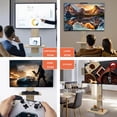 thumbnail image 3 of TV Stand with Shelf, 32-75 inch Mobile TV Cart, Floor Stand with Lockable Wheel Mount for Living Room, Bedroom, Office, 3 of 9