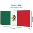 thumbnail image 5 of 12x31.5in Oversized Mouse Pad Flag of Mexico Mouse Mat Non Slip Rubber Gaming Mouse Pad for Office Home Computers Laptop Gaming, 5 of 6