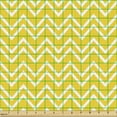 thumbnail image 2 of Yellow Sofa Upholstery Fabric by the Yard, Zig Zag Chevron Pattern in Yellow and White Colors Modern Inspired Art Print, Decorative Fabric for DIY and Home Accents, Yellow and White by Ambesonne, 2 of 5