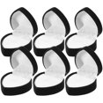 thumbnail image 4 of 6pcs Heart Shaped Ring Box Wedding Ceremony Ring Box Proposal Engagement Ring Box, 4 of 9