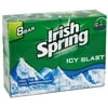 Irish Spring Deodorant Soap, IcyBlast, Value Pack, 8 bars, 4 oz, 2 Pack